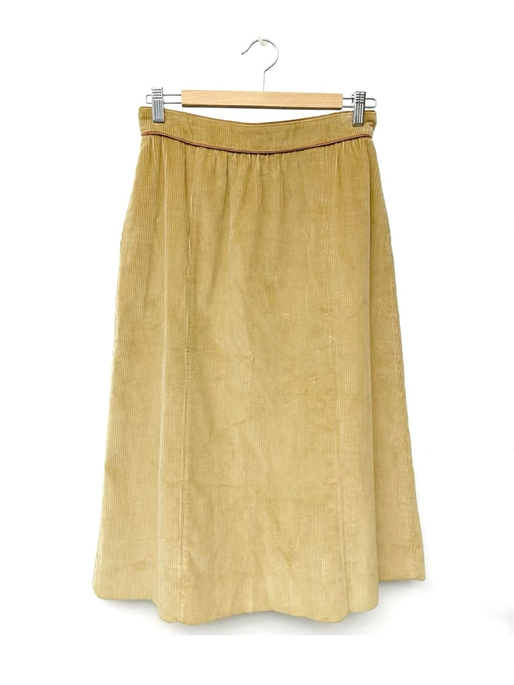VTG 70’s The Villager Tan Corduroy A-Line Skirt - Union